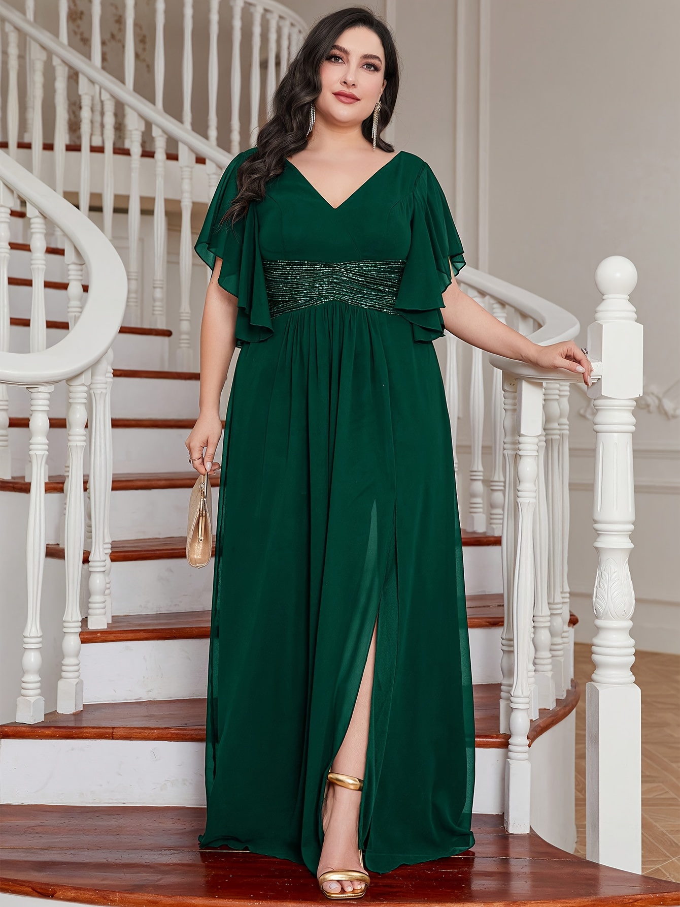 plus size plus size plus size chiffon bridesmaid dress - Temu South Africa