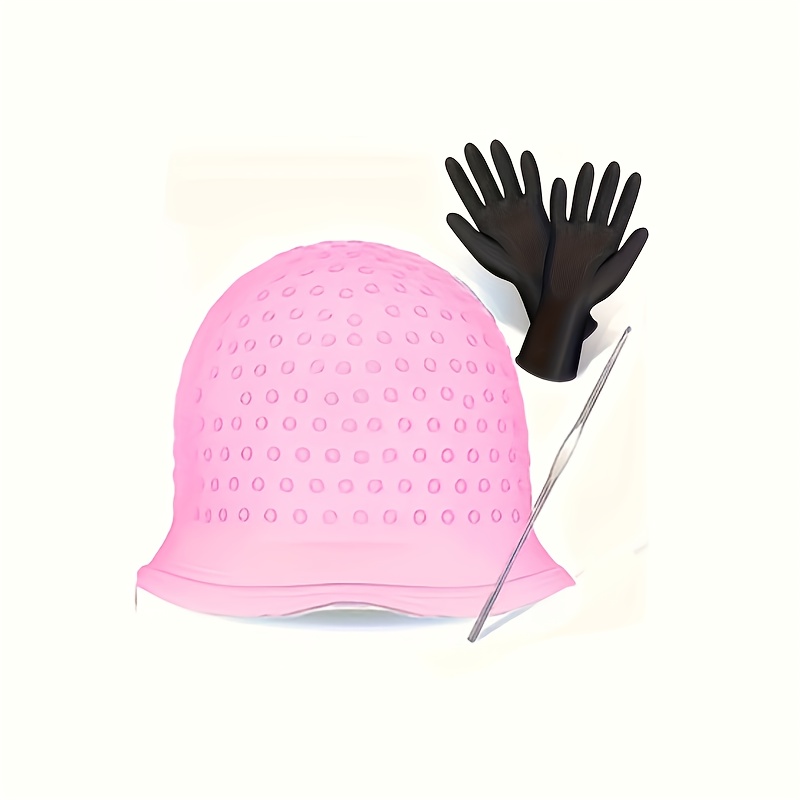 E-shop 4-teiliges Haarfärbe-Set – Professionelle Haarstyling-Werkzeuge Zubehör, wiederverwendbares Haarfärbe-Tool-Set mit Metallhaken
