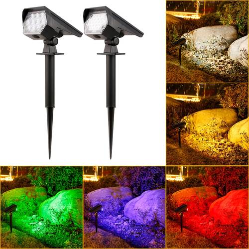1 solar spotlights outdoor floor mounted lawn lights household outdoor landscape garden lights dual use garden lights tree lights
