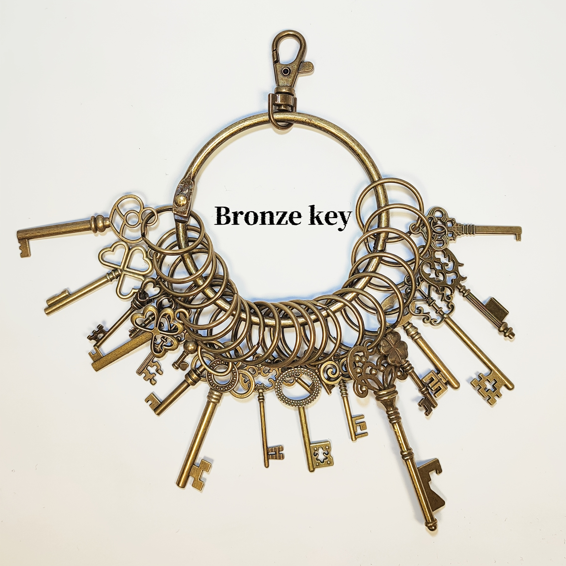TEMU A Set Of 20 Vintage Skull Keychains With A Vintage Key-shaped Bottle Opener. Perfect For Party Costumes, Restaurant Decorations, And Can Be