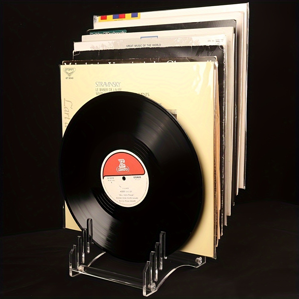 KAIU – Cadre Disque Vinyle – Rangement Vinyle en Bois Massif et Acrylique  Transparente Présentoir pour Album – Cadre Vinyle avec Mécanisme Innovant  Ouverture/Fe…