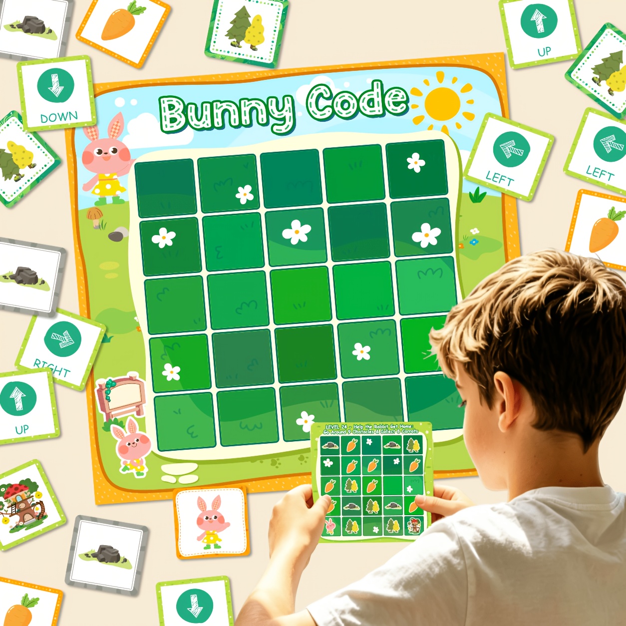 Bunny Code Rabbit Challenge Coding Learning Kit for Kids