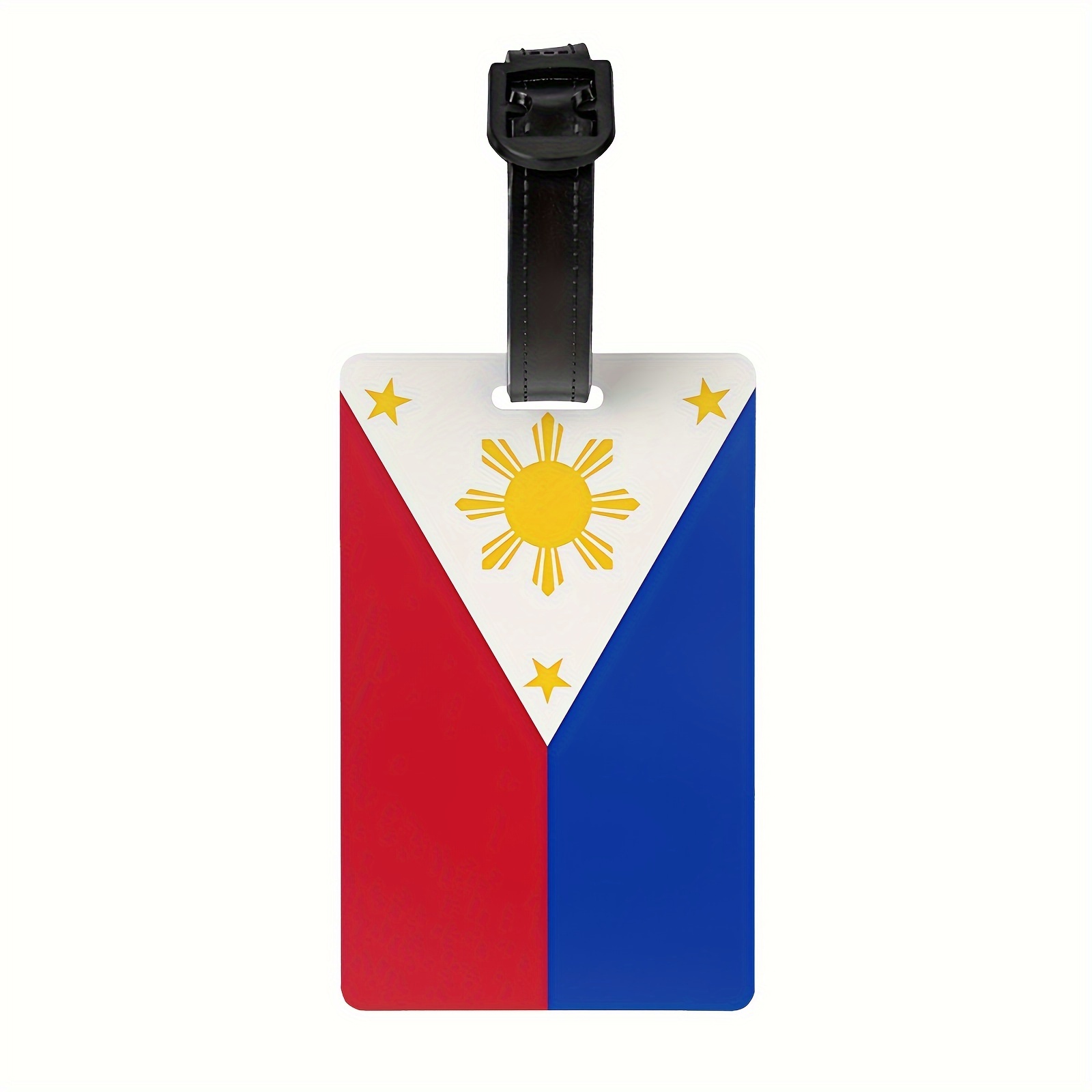 

1pc Flag Of The Philippines Pattern Luggage Tag Baggage Tag Suitcase Bag Hanging Tag