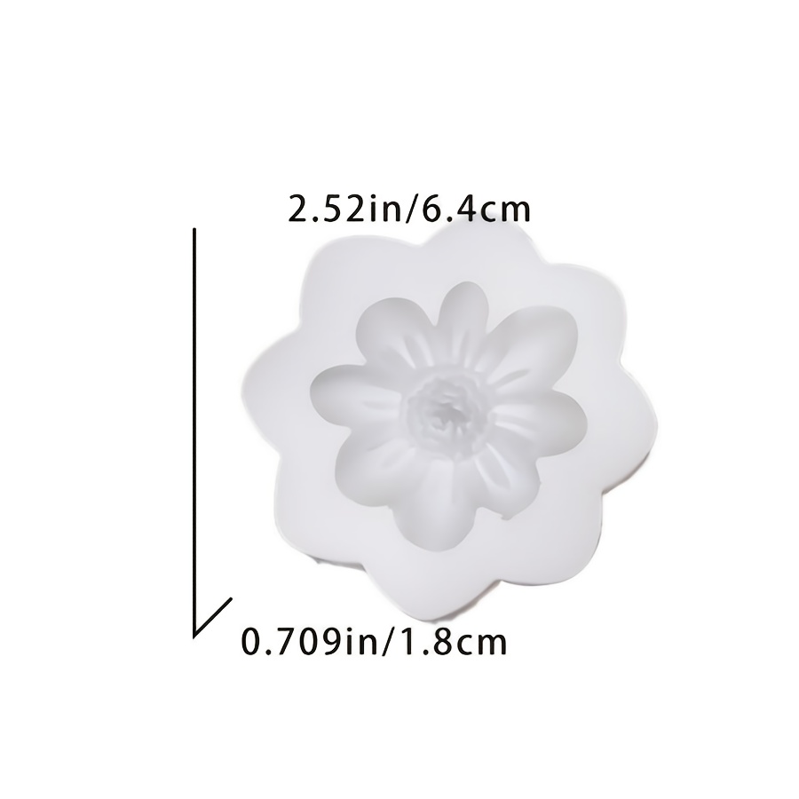 E-shop Blumenförmige Silikonformen für Harzguss, Schmuckgusswerkzeuge, geeignet für handgemachte Seife, Epoxidbecher und Wachszierdekorationen, ideal