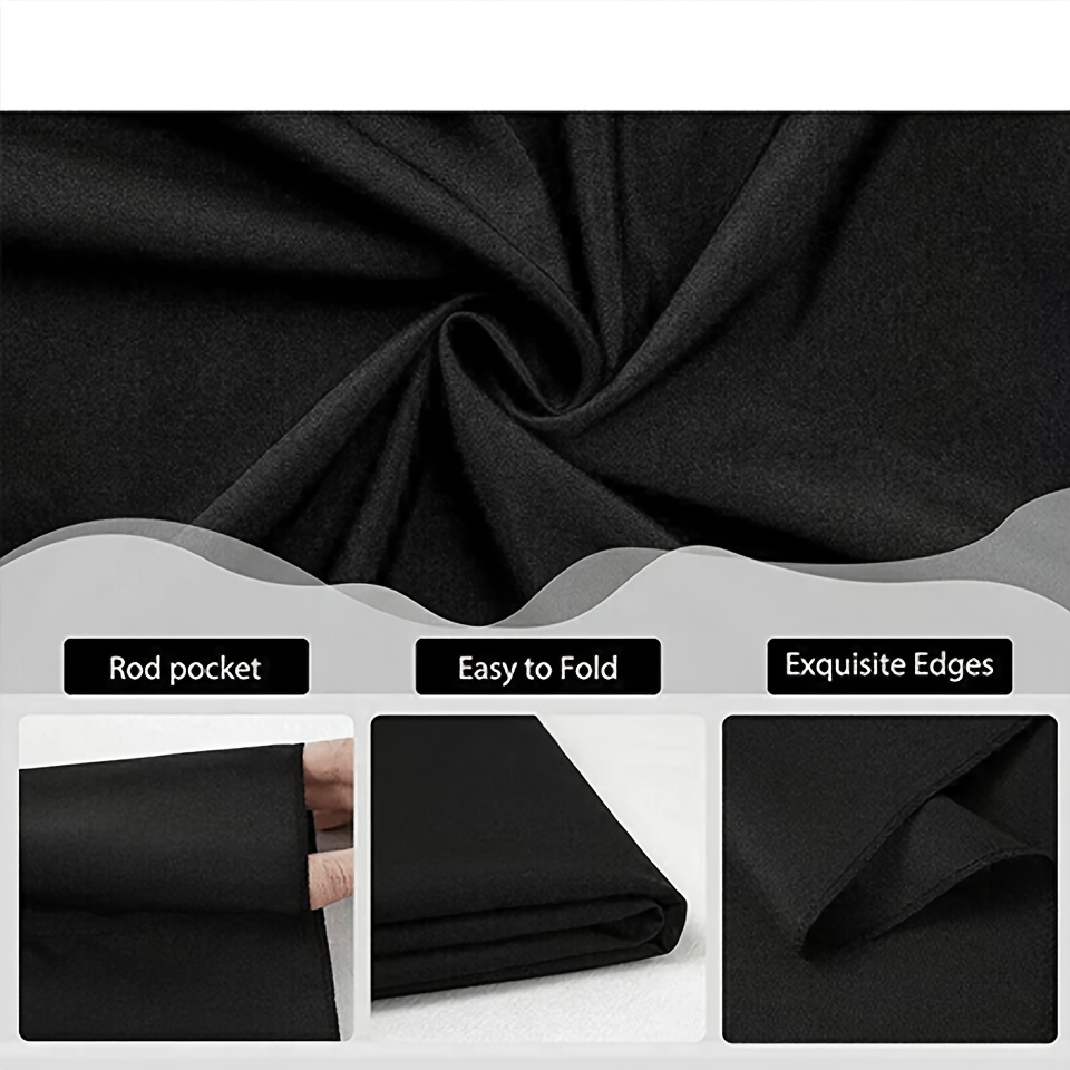 Black Photo Background Cloth - Large Studio Backdrop