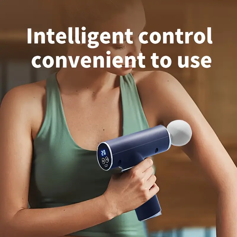 massage device silent percussion 6 attachments usb rechargeable back legs and suitable for athletes a great gift for men and women 2
