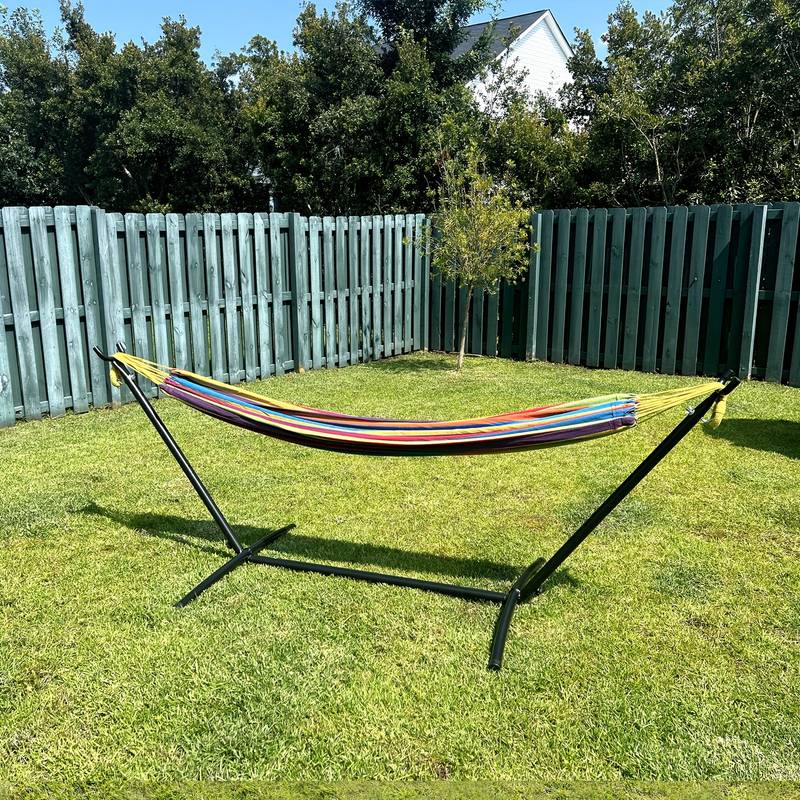 Portable Steel Hammock Stand – 450lbs Capacity, Indoor/Outdoor Use (SEGAWE)