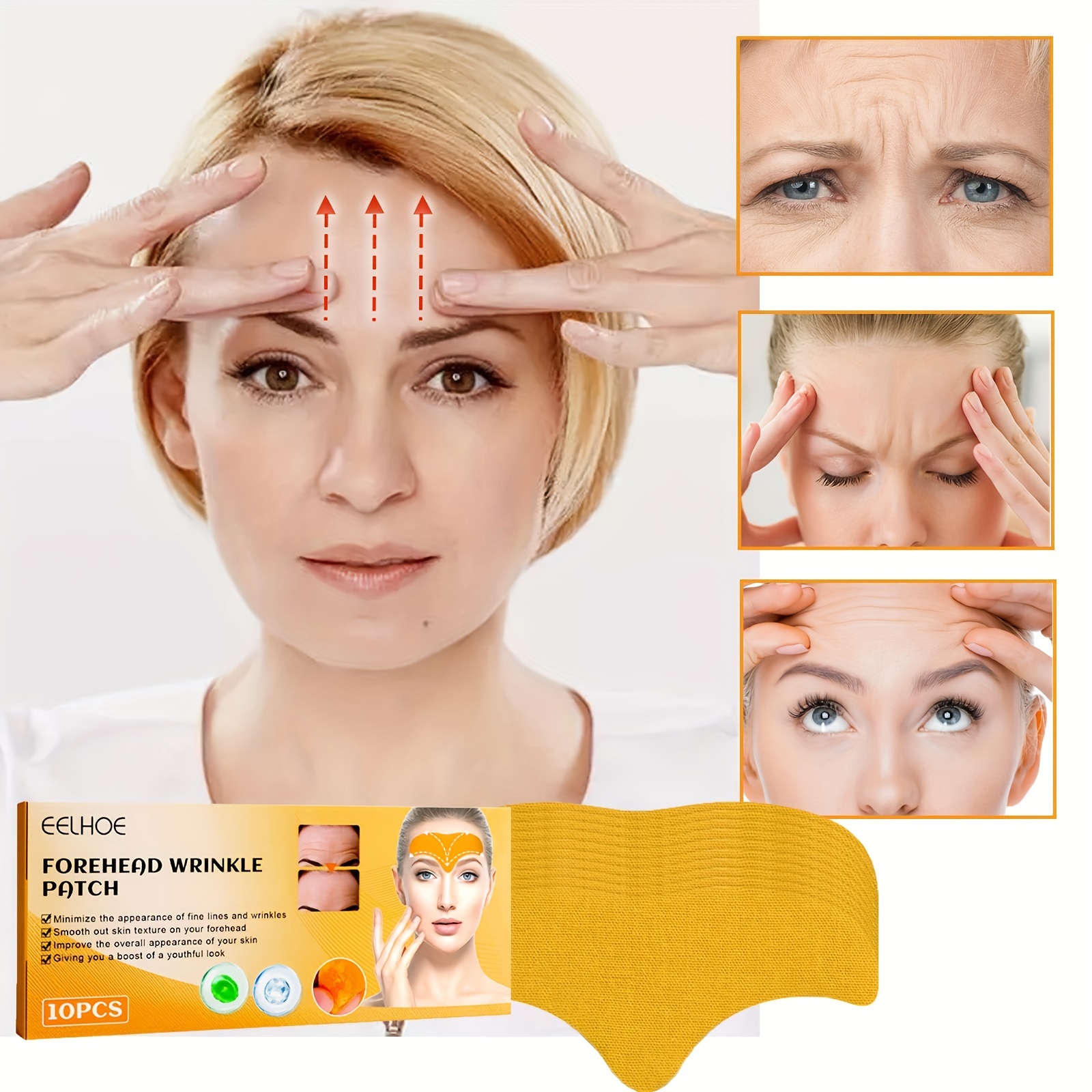 

20pcs Frontal Wrinkle Patch Smoothes And Softens Forehead Wrinkles, Lifts And Tightens The Face