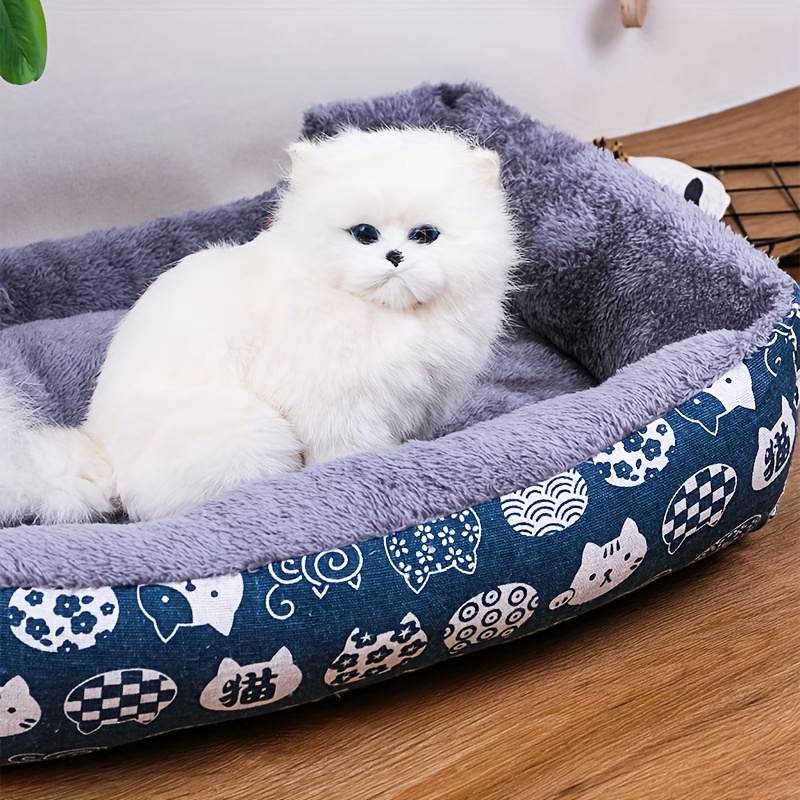 1pc plush retangular pet bed mat para gatos e cães Temu Brazil