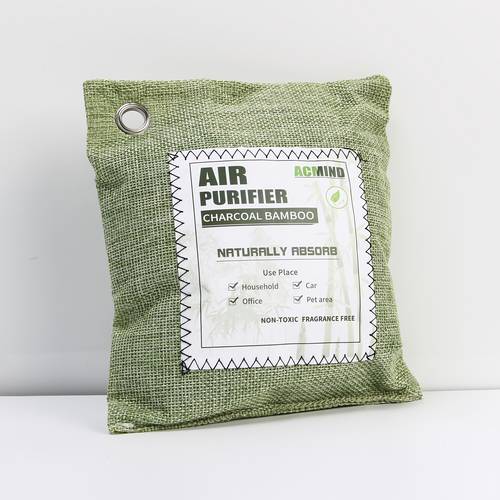 200g large capacity charcoal bag for home and car air purification activated charcoal deodorizing bag for rooms and vehicles wood charcoal air purifying bag