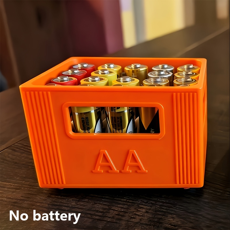 aaa aa battery storage box large capacity 30 20 compartments durable plastic organizer christmas and halloween gift battery storage solution decorative battery holder stackable design no   battery storage organizer