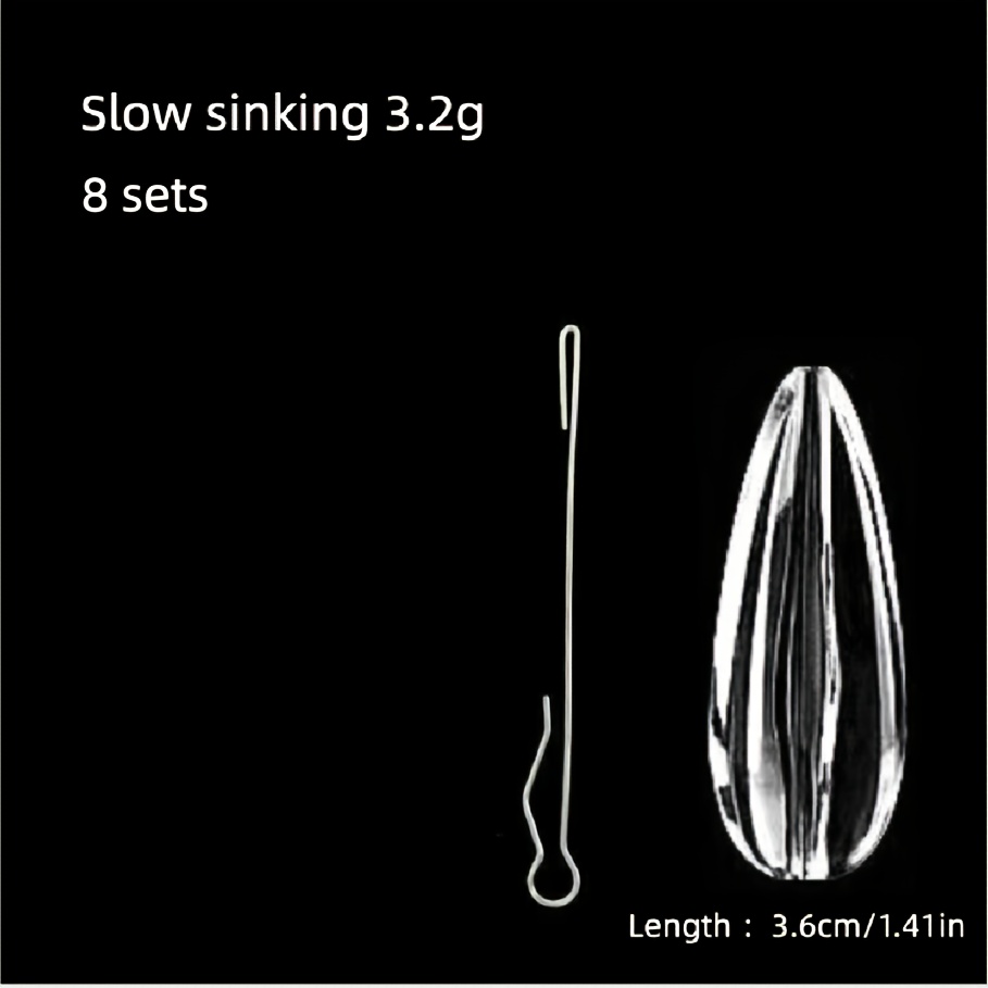 TEMU 8-pack Set Of Sinking Lure Casting Aids + Pins