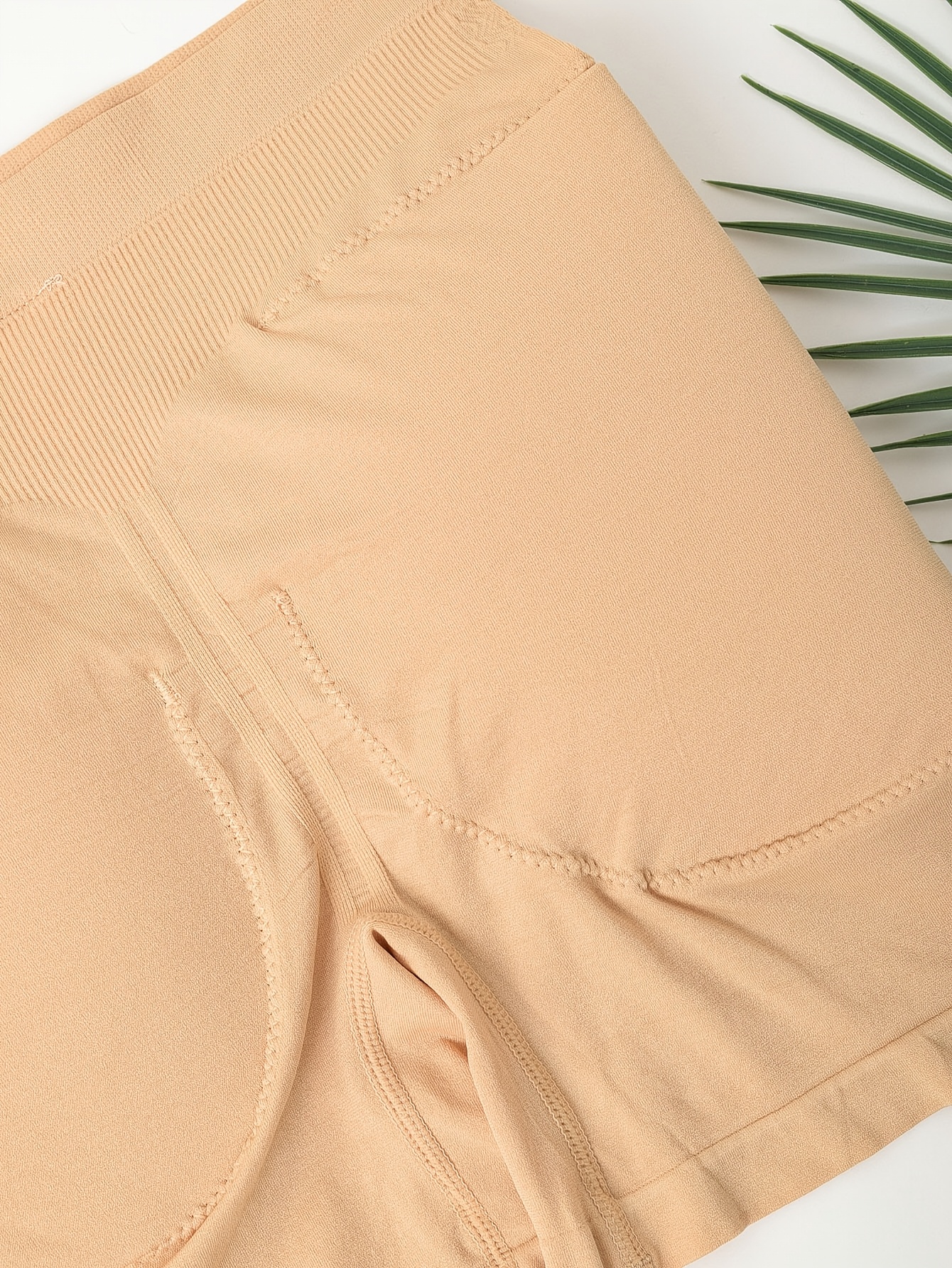1pc Women's High-Waist Shaping Shorts with Faux Butt Pads - Tummy Control, Butt Lift, Waist, High-Waist Design, Solid Color, Suitable for Daily Yoga and Fitness Wear