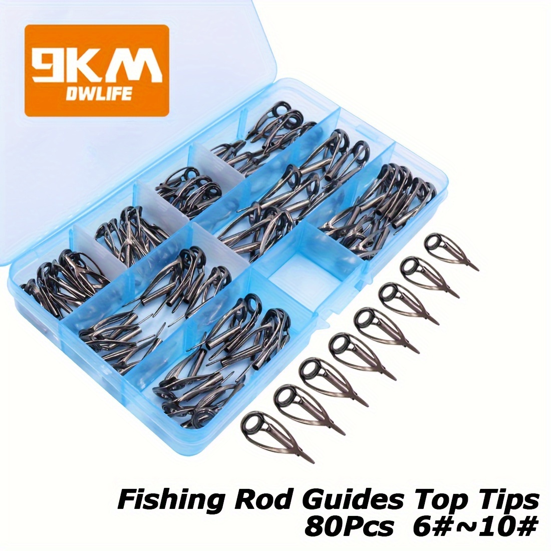 Rod Repair Kit 40&85pcs Fishing Rod Tip Guide Repair kit Single Leg Ceramic  Ring Fishing Pole Eyelets Replacement Kit