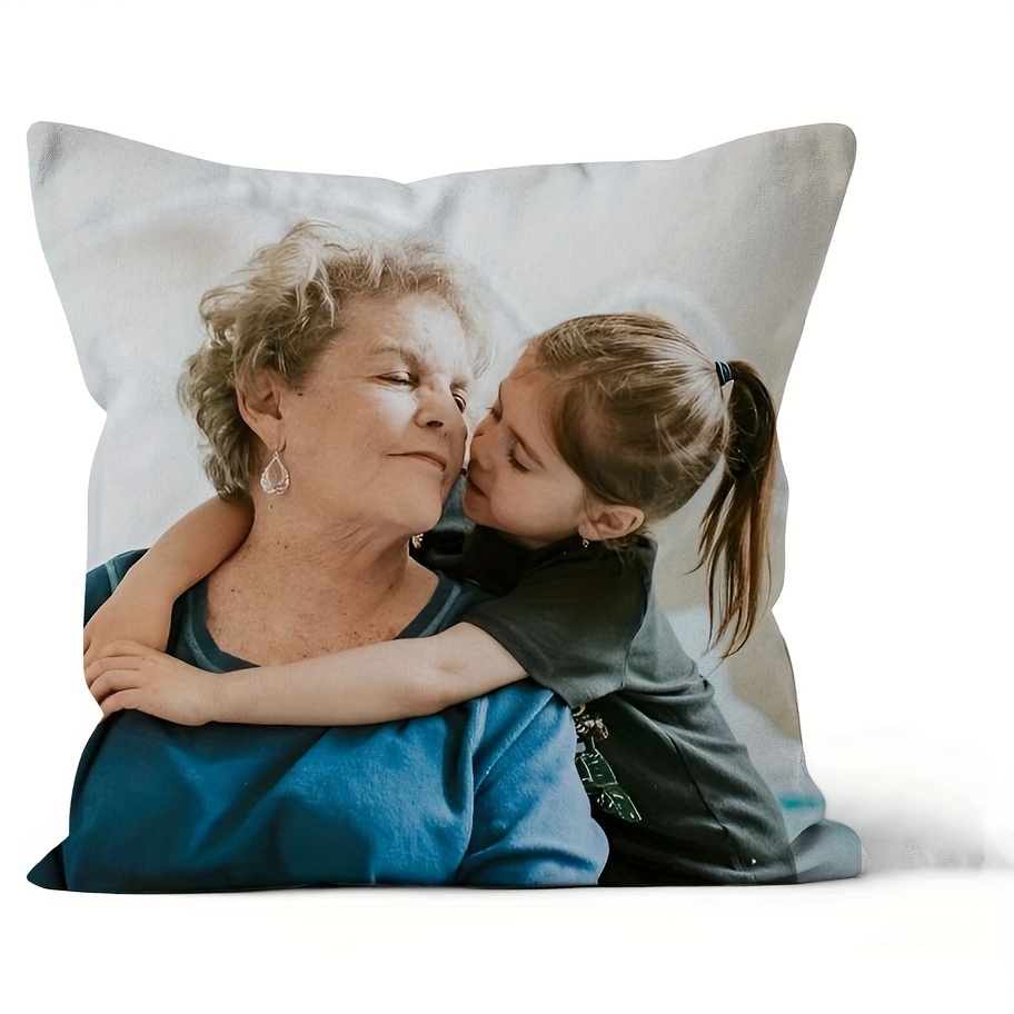 

Custom Double-sided Photo Pillow Cover - Personalized, Machine Washable With Zipper Closure For Sofa, Bed, Car Decor - Unique Gift Idea