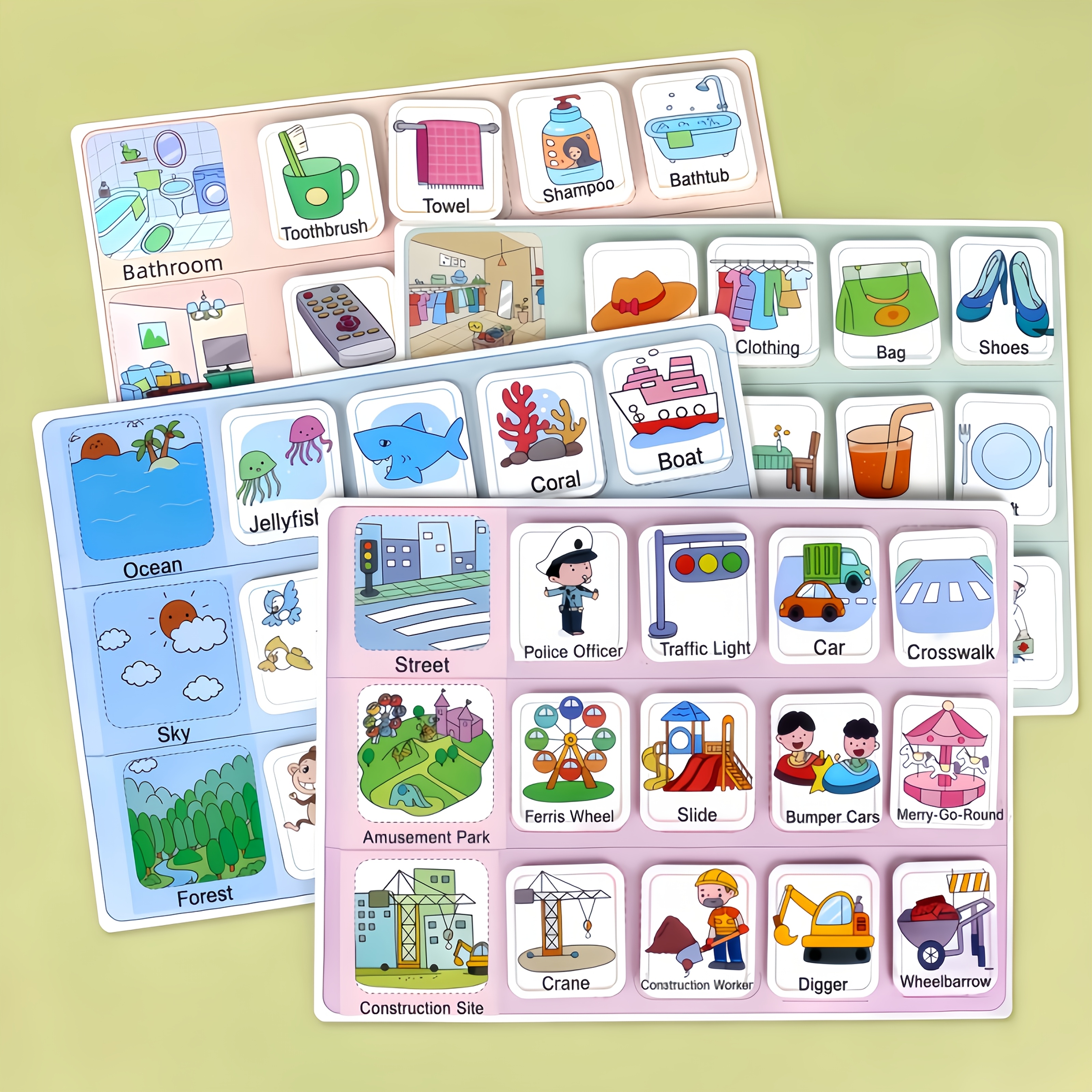 Logical Thinking Training Cards for Kindergarten Children