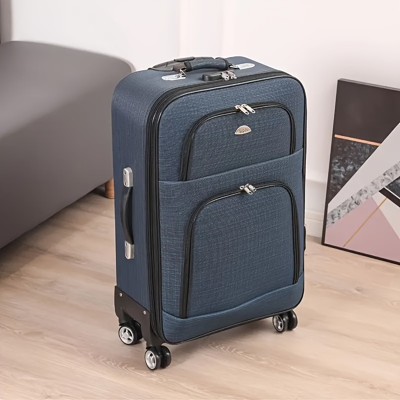 28 inch durable oxford fabric suitcase with spinner wheels combination lock and telescopic handle large capacity multi compartment travel luggage for men and women luggage for trave Product details 4