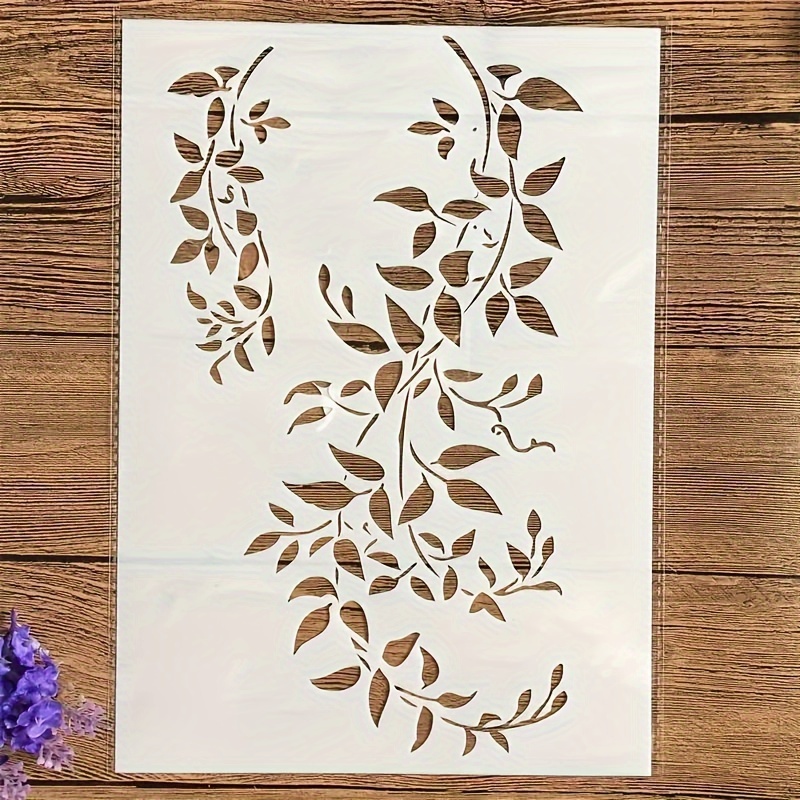 

1pc Large A4 Size Vine Painting , Pet , Reusable, Copied And , , , For Diy Scrapbooking Furniture Eid