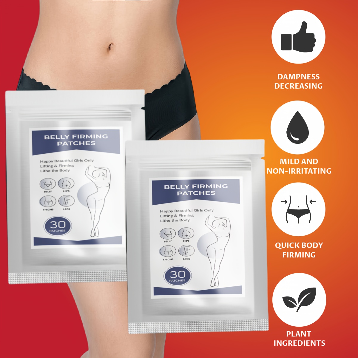 Women's Belly Fat Burning Patch - Posture Correction & Body Shaping, Non-Girlery Slimming Abs Patch, Workout & Everyday Use, Elegant Fitness Secret for Hourglass Figure - Ladies abdominal toning patch, Belly Fat Remover, Modern Wellness, Gentle Application, Wellness Seekers, Fashionable Wellness, Skinfriendly Material, Wellness Enthusiasts