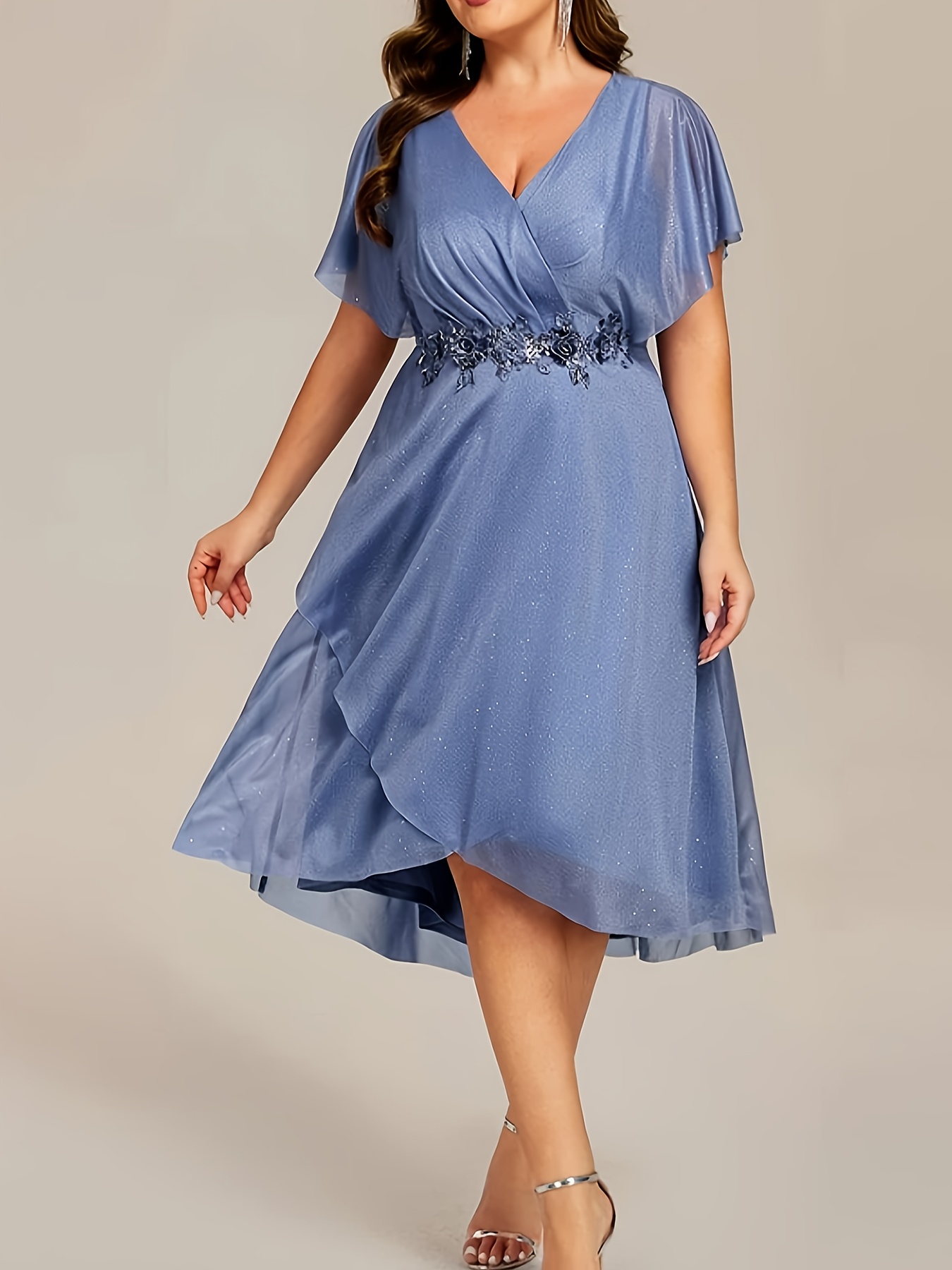 Size Evening Gown Navy Blue Plus Size Bridesmaid Dresses Plus Size Evening  Dresses Deep V Neck