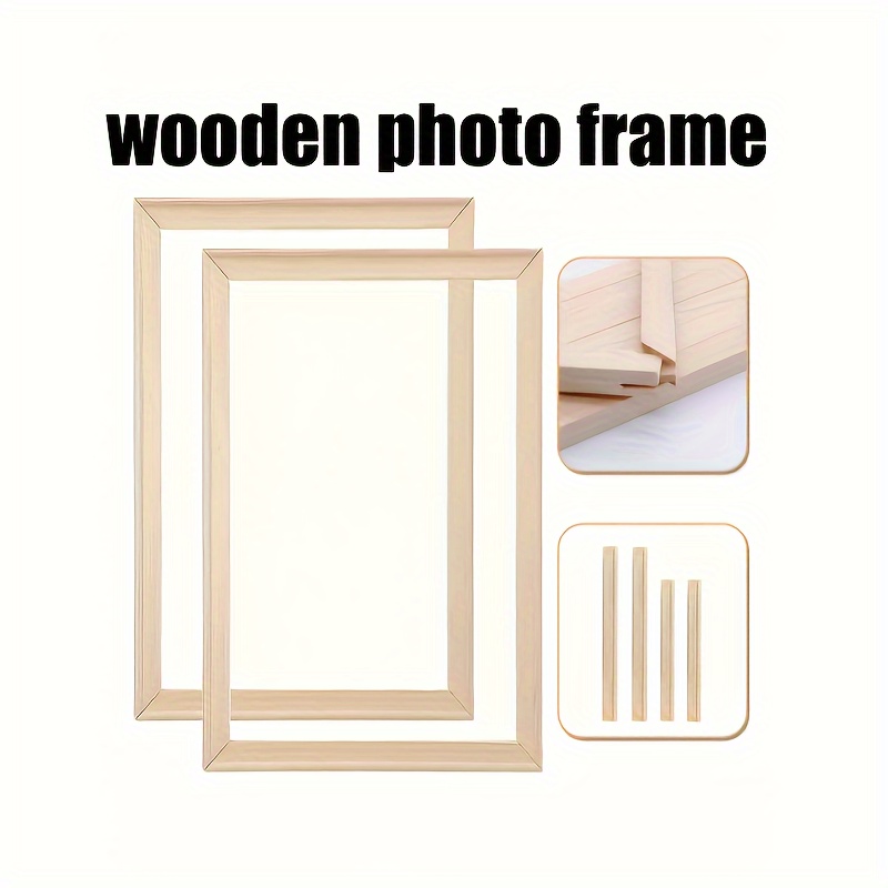 

1pc Contemporary Wooden Photo Frame, 10.6x13.8 Inches, Thickened Tenon, Lightweight, Wall-mounted, Rectangular, Single Picture Frame For Home Wall Art Decor