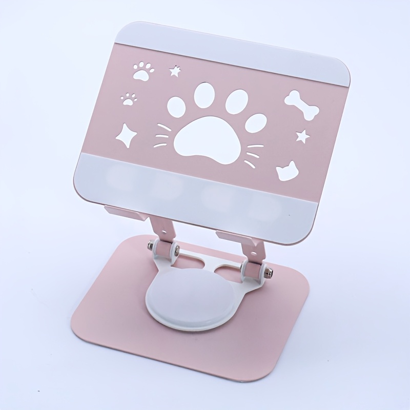 TEMU 1 support de tablette, avec un design entièrement en métal pour un support stable. Il est doté d'une base à double bras en métal épais et d'un