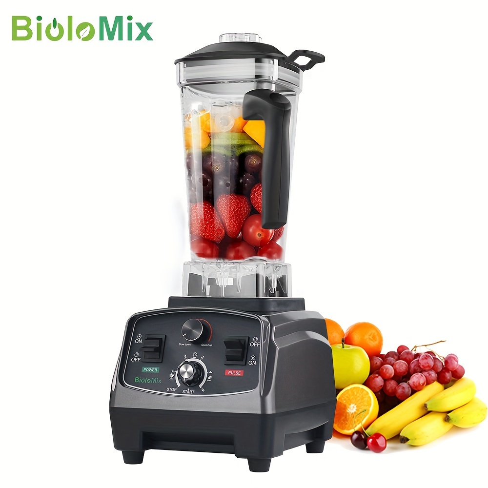 Biolomix 2200W Commercial Grade Timer Blender Mixer Heavy Duty Automatic Fruit Food Processor Ice Crusher Smoothies