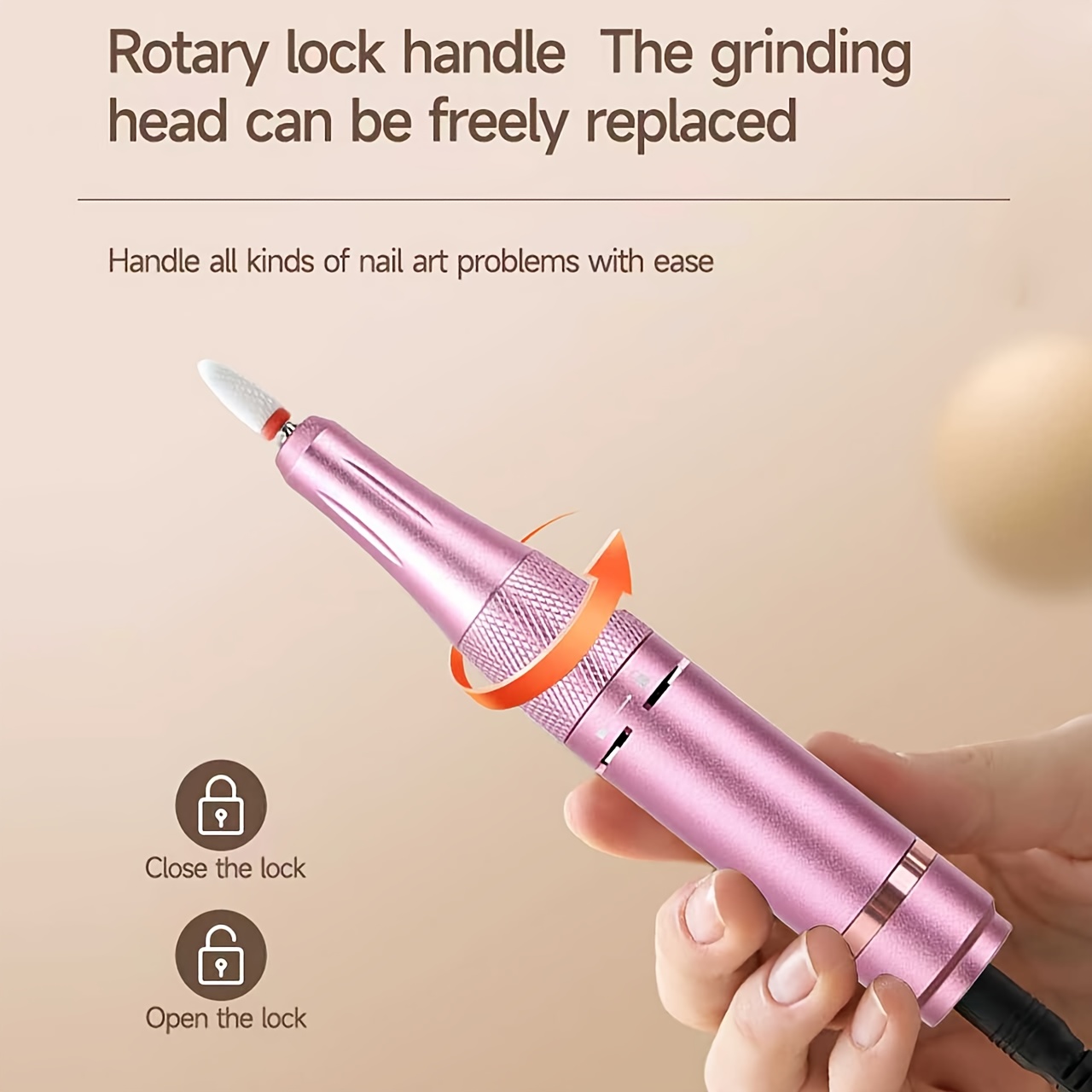 Portable Electric Nail Grinding Machine with 7 Bits
