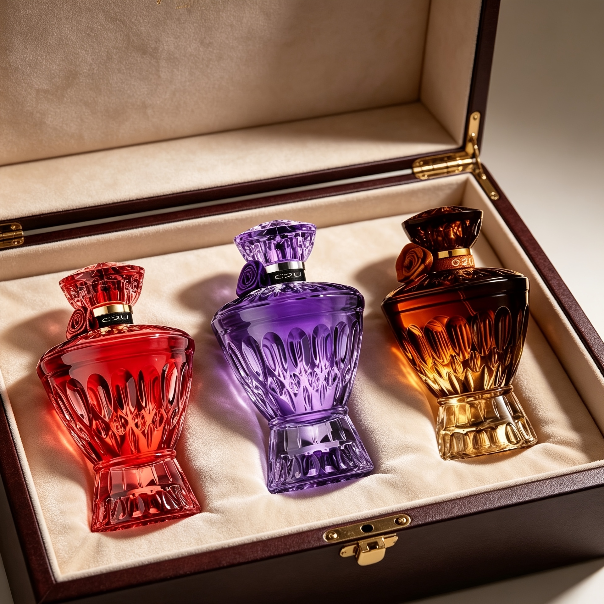 Image of 3pcs Luxury Women's Hair And Body Mist Set Hair Perfume (75ml*3) Styling Eau De Toilette Oriental Floral Fragrance Long Lasting Very Suitable As A Valentine's Day Gift, An For Personal Use Or Gift