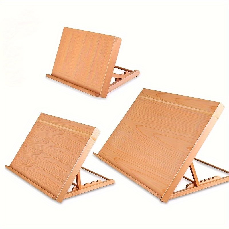

Chevalet de table pliable en bois brut réglable pour artistes, format A3/A4, pour la peinture, le dessin et l'aquarelle.
