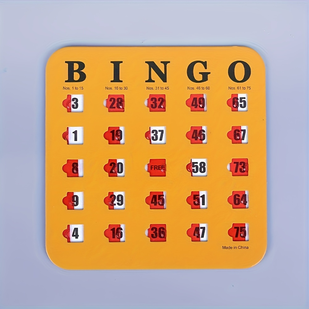 Bingo Game, A Set of Reusable Five-color Bingo Game Card Sets, A Logical Thinking Training Board Game for Family Gatherings, Adult Bingo Cards