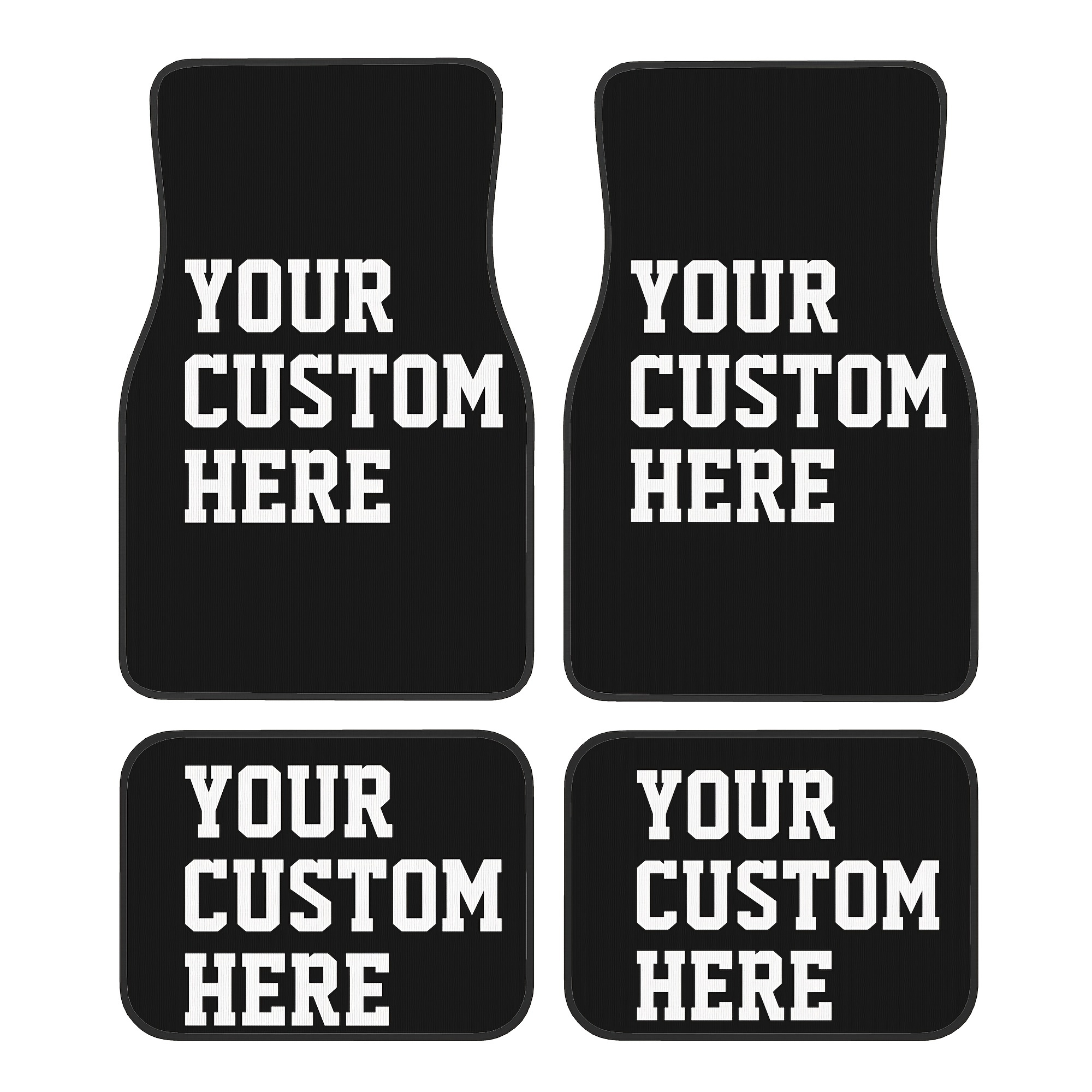 

Custom 4pcs Car Floor Mat Set - Soft, Non-slip & Personalized For Suvs, Sedans, Trucks & - Fit Front & Rear Auto Interior Accessories