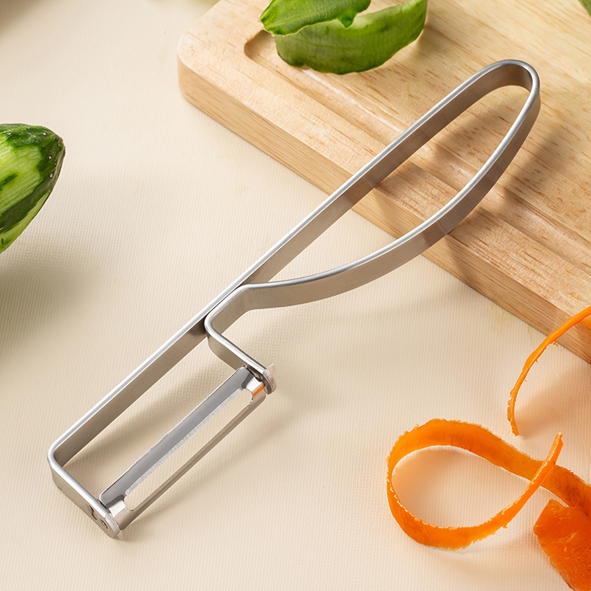 

1pc Steel Peeler, Peeler For And Vegetable, Metal Peeler, Apple Peeler, Kitchen Paring Tool