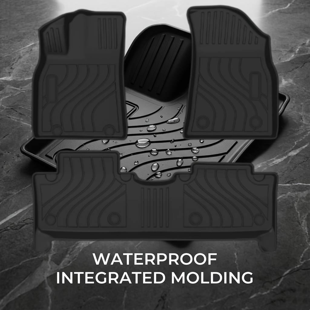 TEMU Pour BYD pour 5 (Pédale d'accélérateur ) 2025-2026 Tapis de sol de voiture 3D TPE, Ajustement parfait, Protection intégrale, Imperméable et