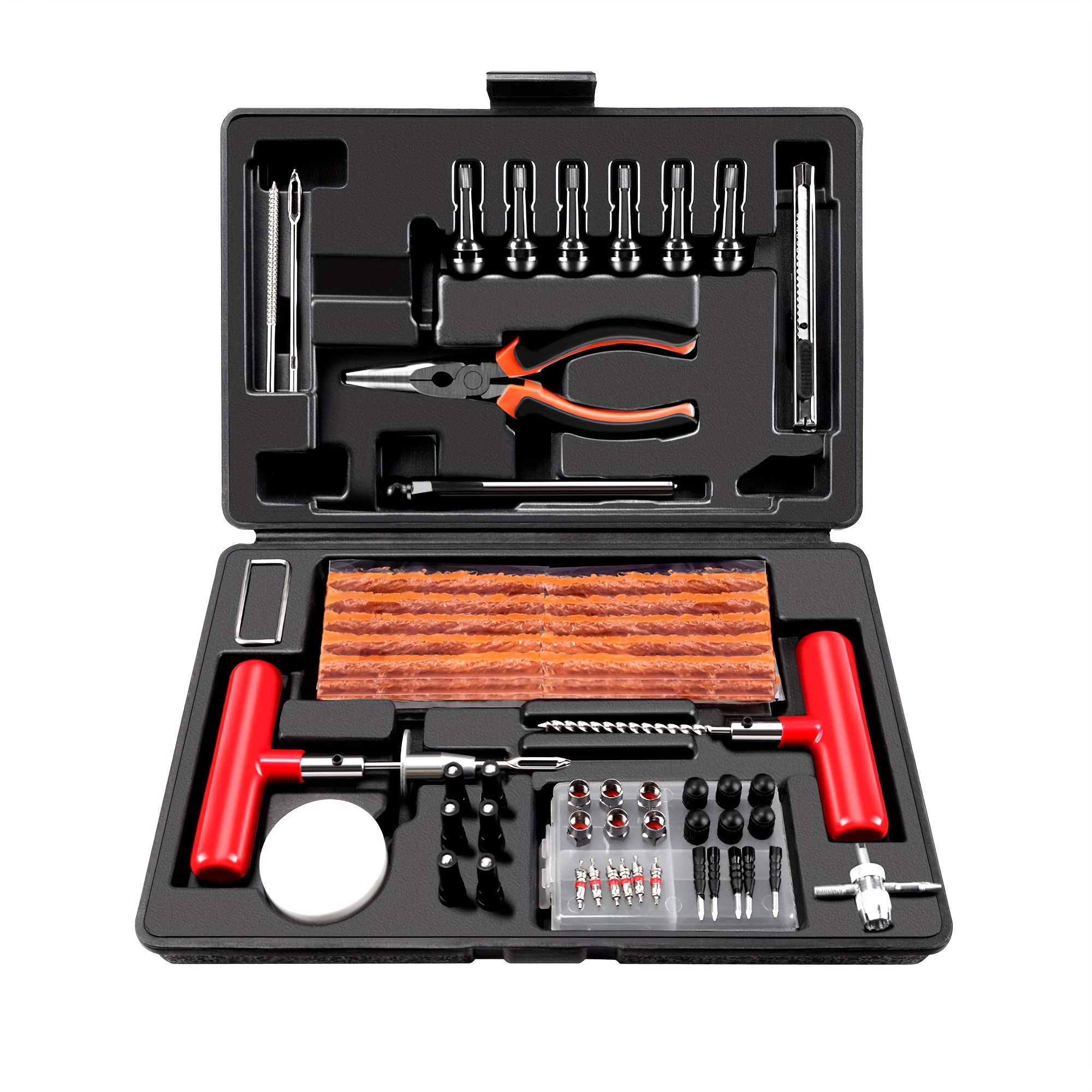 Tire Repair Kit, 11/98pcs Professional Heavy Duty Tire Plug Kit, Tire Patch  Kit for Tubeless Tire Puncture Change Tool Kit for Car, Motorc