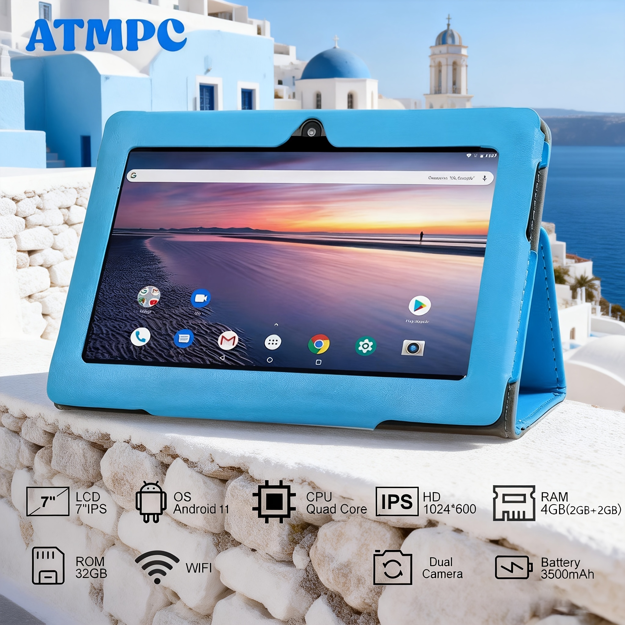 タブレット pc　タブレットケース付き 2GB+32GB タブレット pc タブレットケース付き 2GB+32GB 2in1タブレット ケース