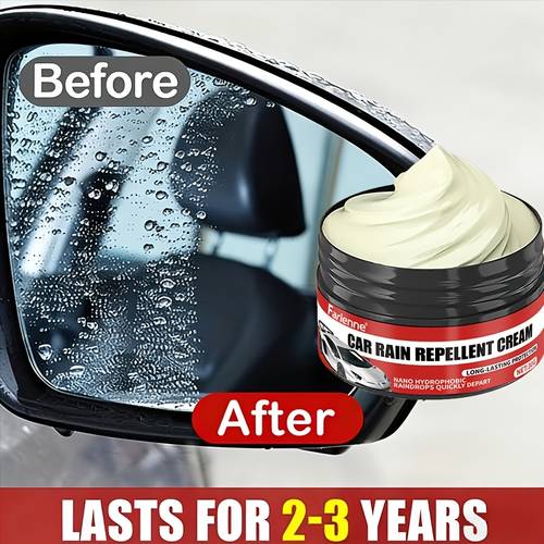 glass water repellent maintenance cream hydrophobic suitable for windshields rearview mirrors mirrors and windows easy to apply formula