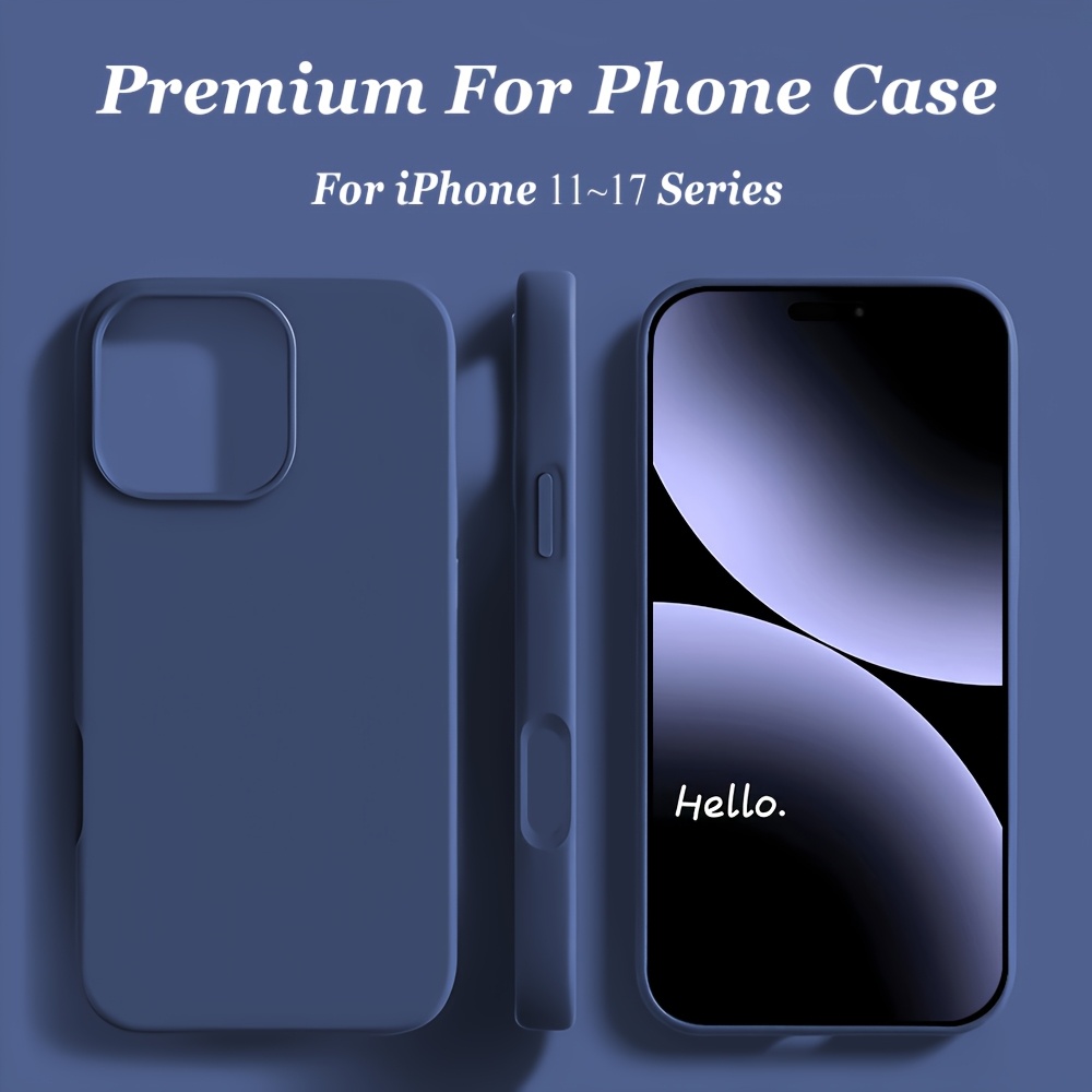 phone case luxury original solid color phone case for iphone 17 16 15 14 13 12 11 pro max compatible with iphone   plus 17 pro max 17 air 17 pro 17 minimalist shockproof phone accessories