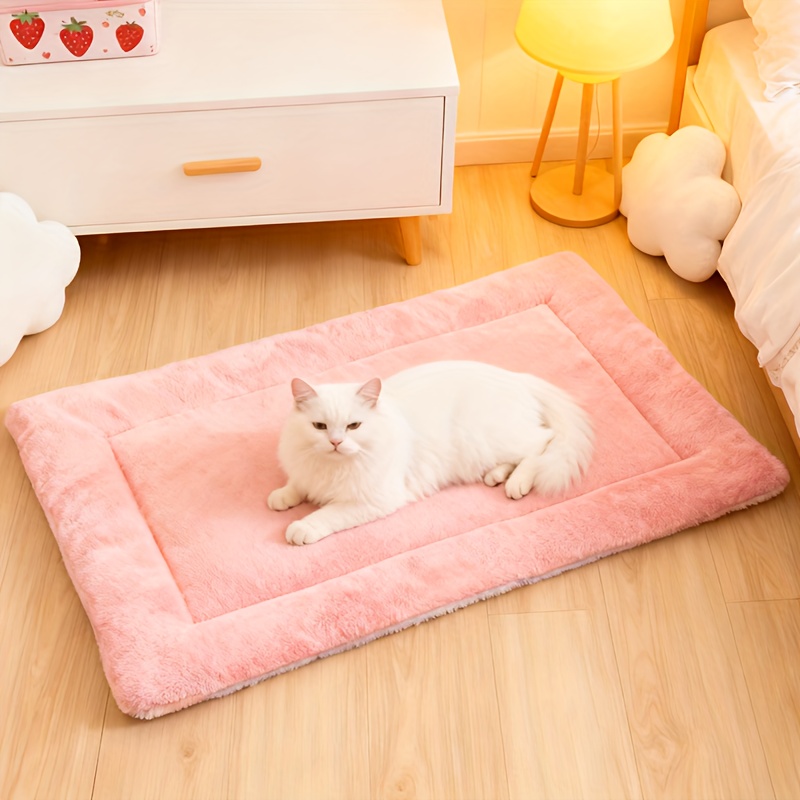 Pink Reversible Pet Mat, Durable And Soft Cat Bed, Cat Nest Mat, Pet Mat