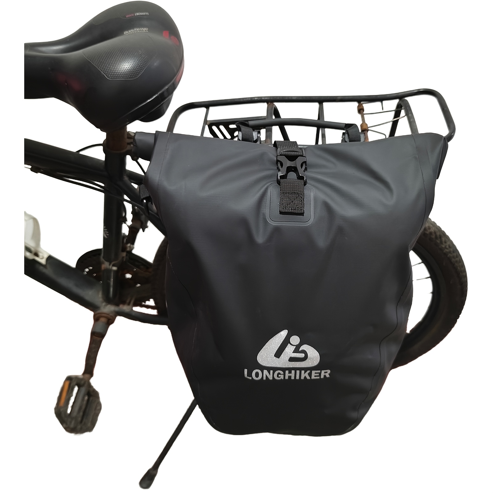 E-shop Fahrrad-Gepäckträgertasche - Wasserdicht, Großes Fassungsvermögen, Verstellbar für Pendeln & Reisen