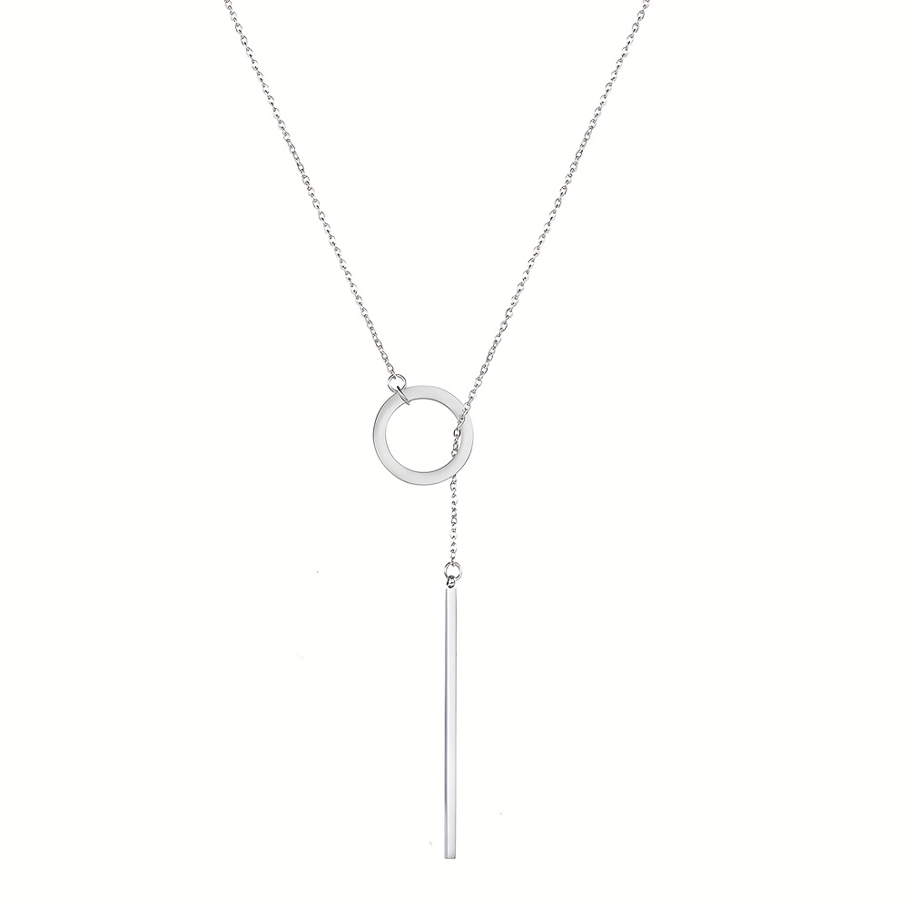 Women's Stainless Steel Charm Collarbone Necklace