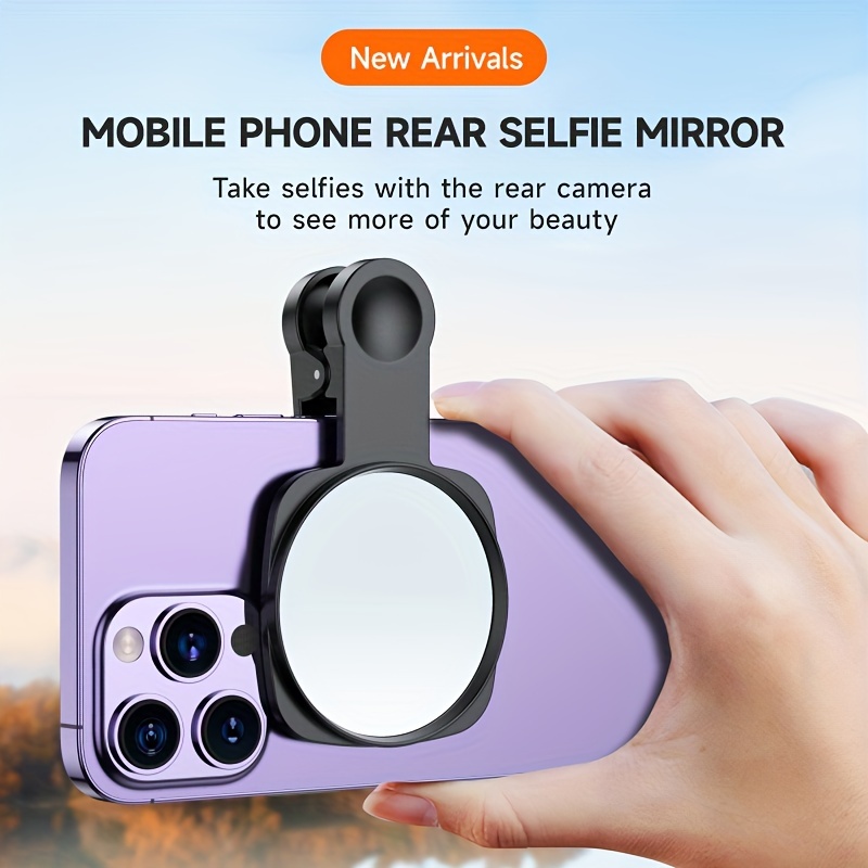 

Phone Rear Camera Auxiliary Selfie Mirror, Clip On The Back Of The Phone Can See The Figure Is In The Position Of The Phone Screen, Clearly Knows The Position Of The Posture Now