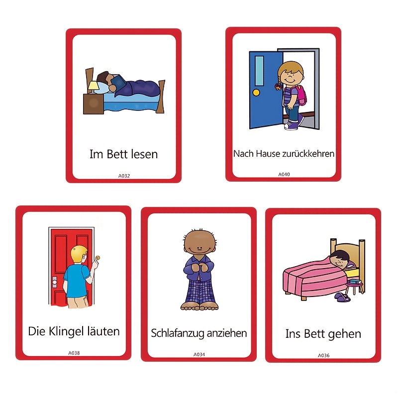 Tpr : German Learning Flashcard Set 100+ Daily Routine Cards For Physical For Kids To Language Through Movement