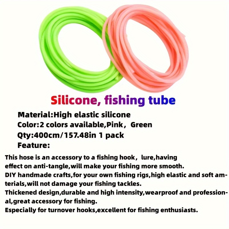 157.48inch/pack Luminous Silicone Tube, Tying Material For Tube Lure, Sea  Fishing Accessories, Fly Fishing Supplies
