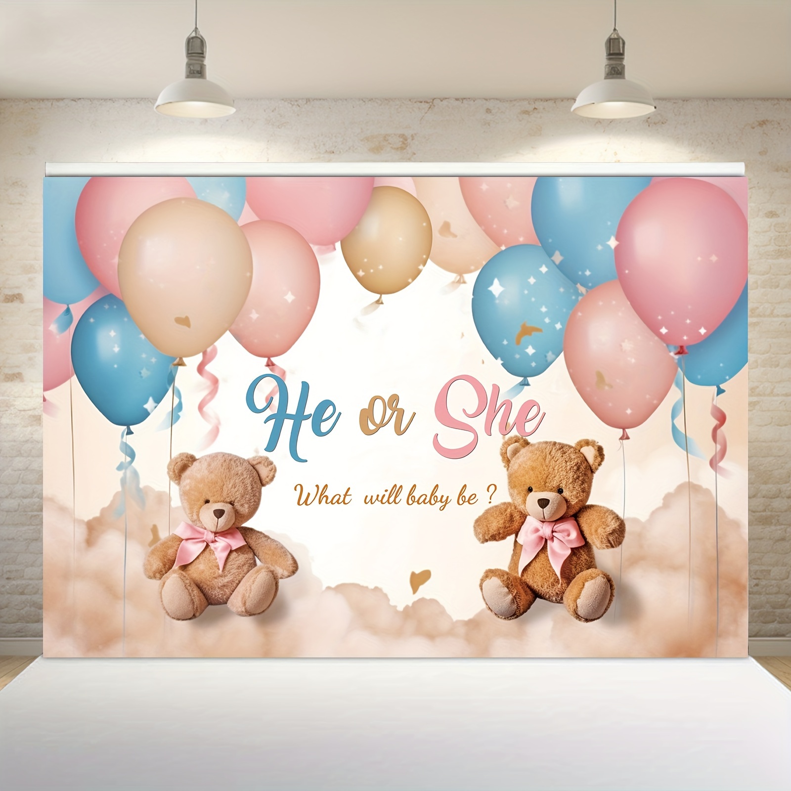 Gender Reveal Photograph Background Fish Fish Banner Boy - Temu