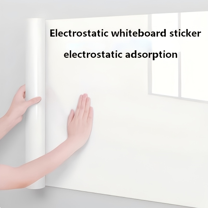 TEMU 1 Roll Of Static Cling Whiteboard Wall Stickers, Whiteboard Memo Board, Suitable For Drawing, Office, And Home Decoration