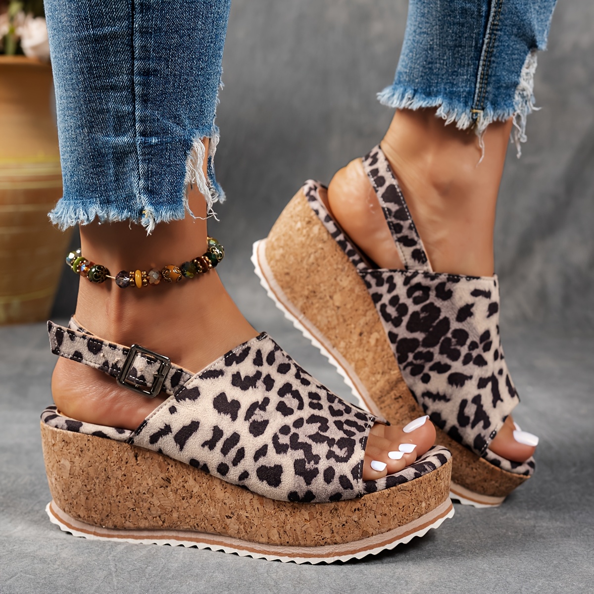 Kalbarri™ Women's Cork Platform Slingback Sandals