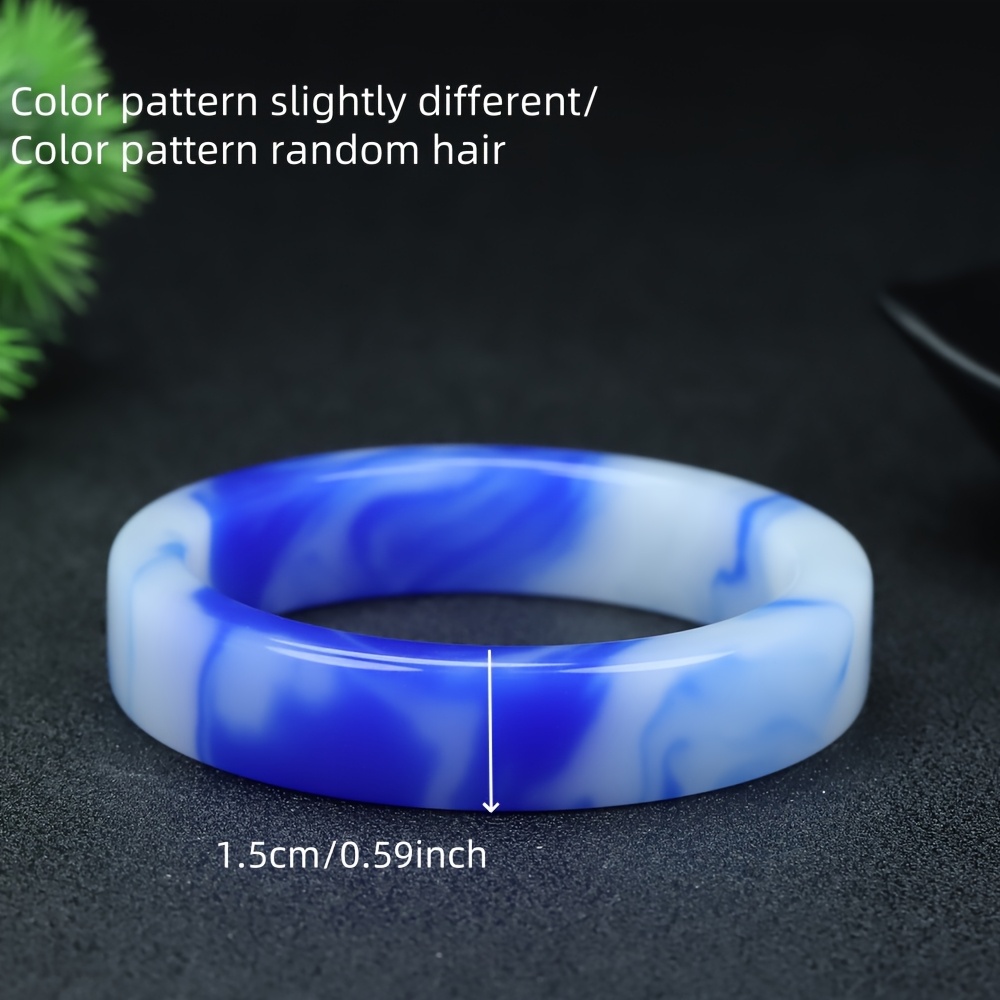 Natural Stone Square Bar Bracelet, Elegant Design