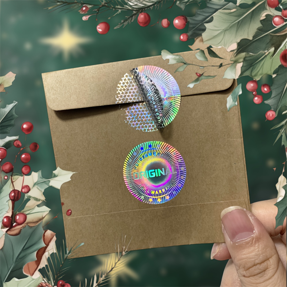 

200pcs/500pcs Original Security Holographic Labels, Anti-tampering Hologram Sticker For Box Sealing, 30x30mm