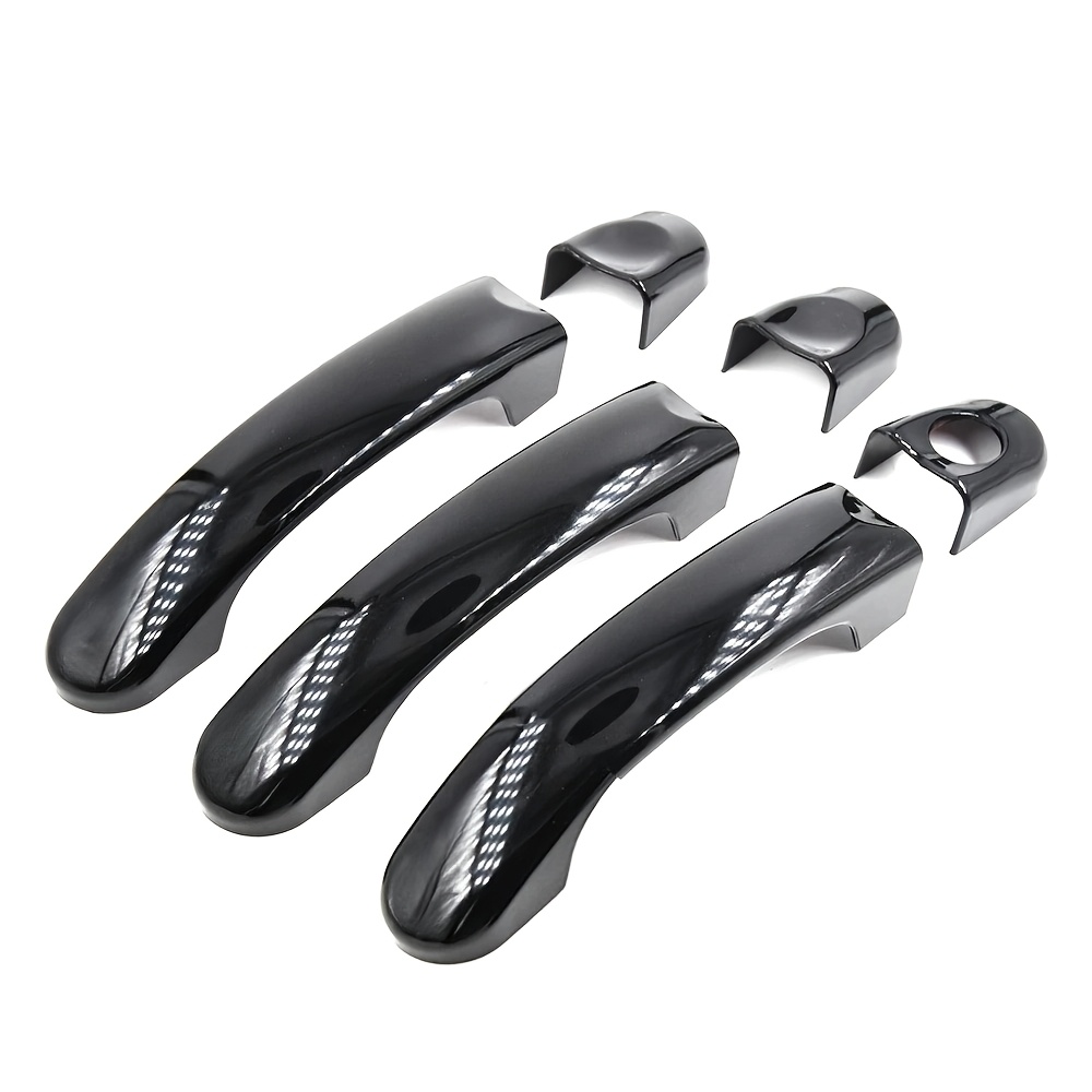 TEMU Set di 3 copri maniglie per portiere in ABS cromato per TRANSPORTER T5 CADDY VAN 2003-2015, stile fibra di carbonio, facile da installare,
